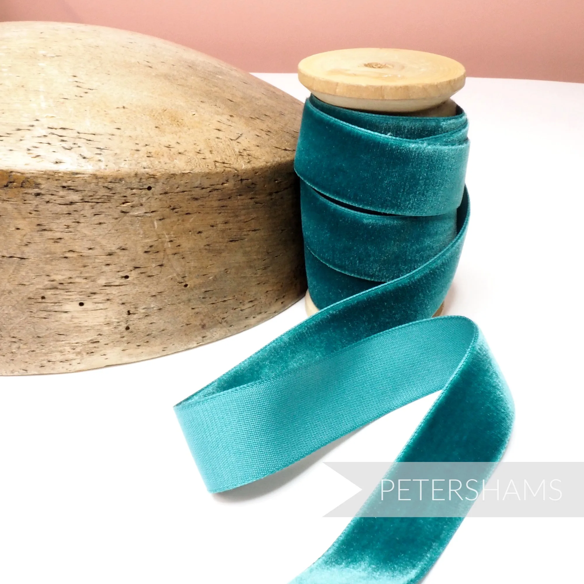 24mm Vintage Velvet Ribbon (Various Makes) - 1m