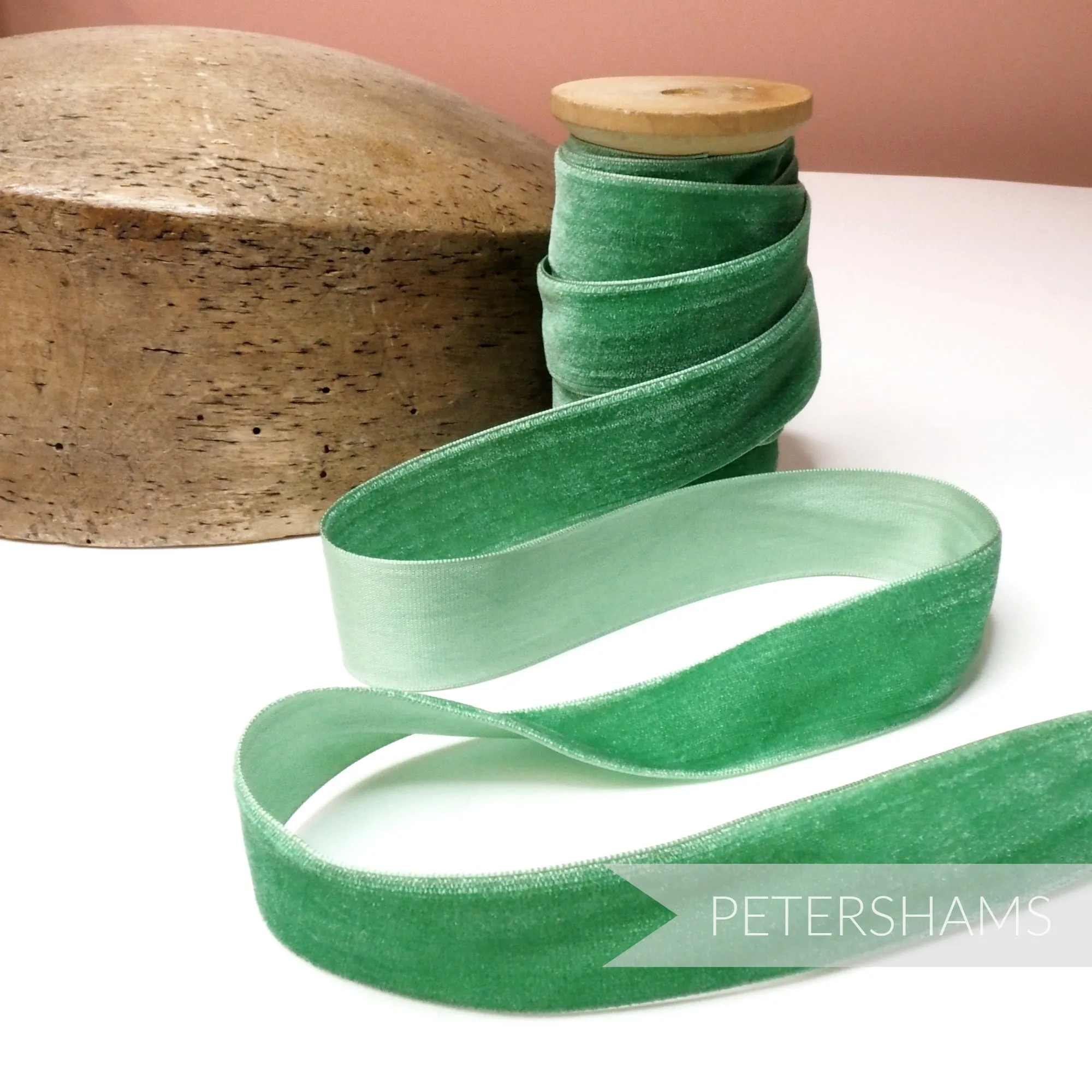 24mm Vintage Velvet Ribbon (Various Makes) - 1m