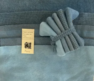 ALPINE BLUE Hand Dyed Wool Bundle Wool Applique and Rug Hooking