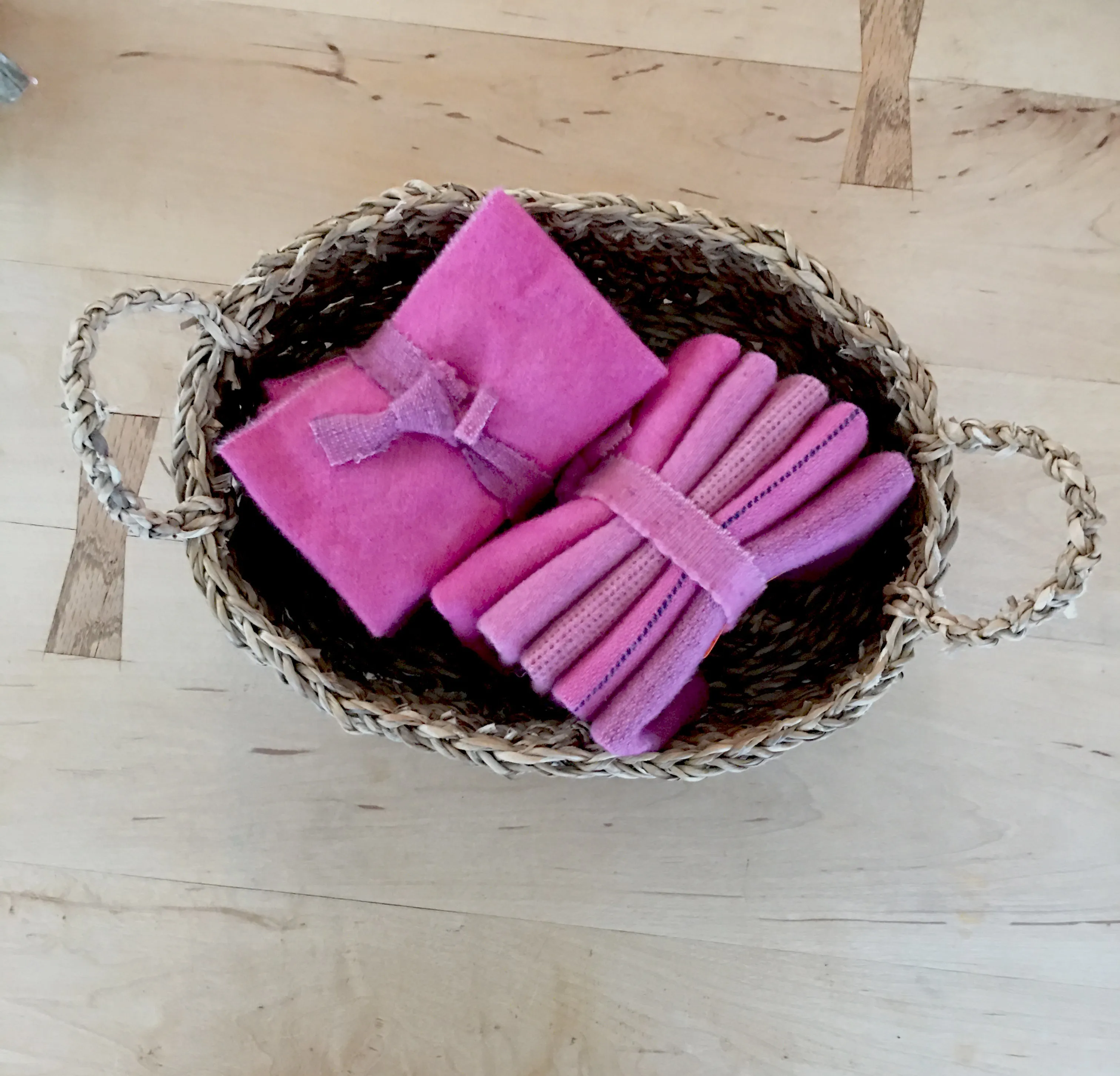 AMETHYST Hand Dyed Wool Bundle for Wool Applique and Rug Hooking