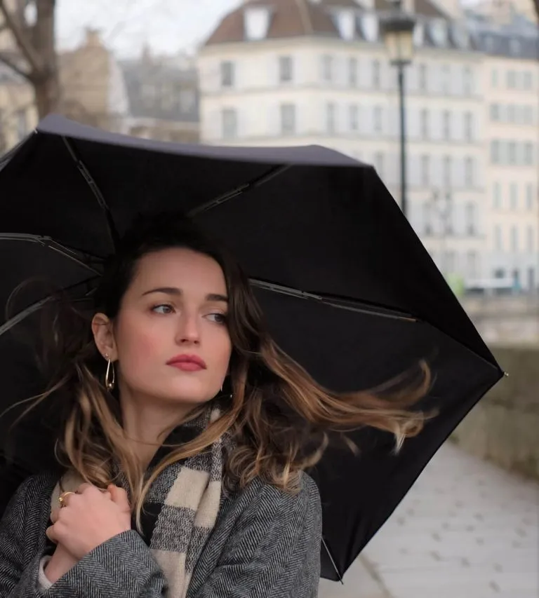 Anatole Black Micro Umbrella – JANE