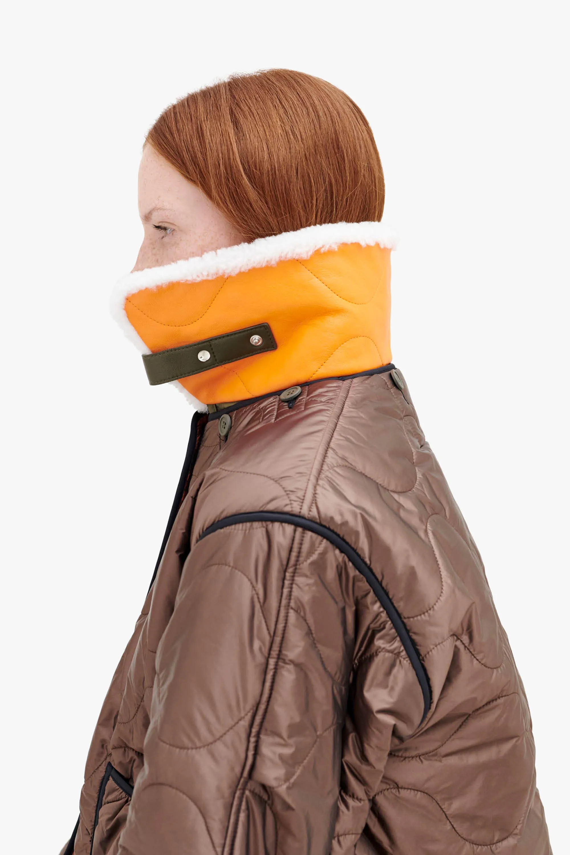 Aviator Collar - Natural / Orange