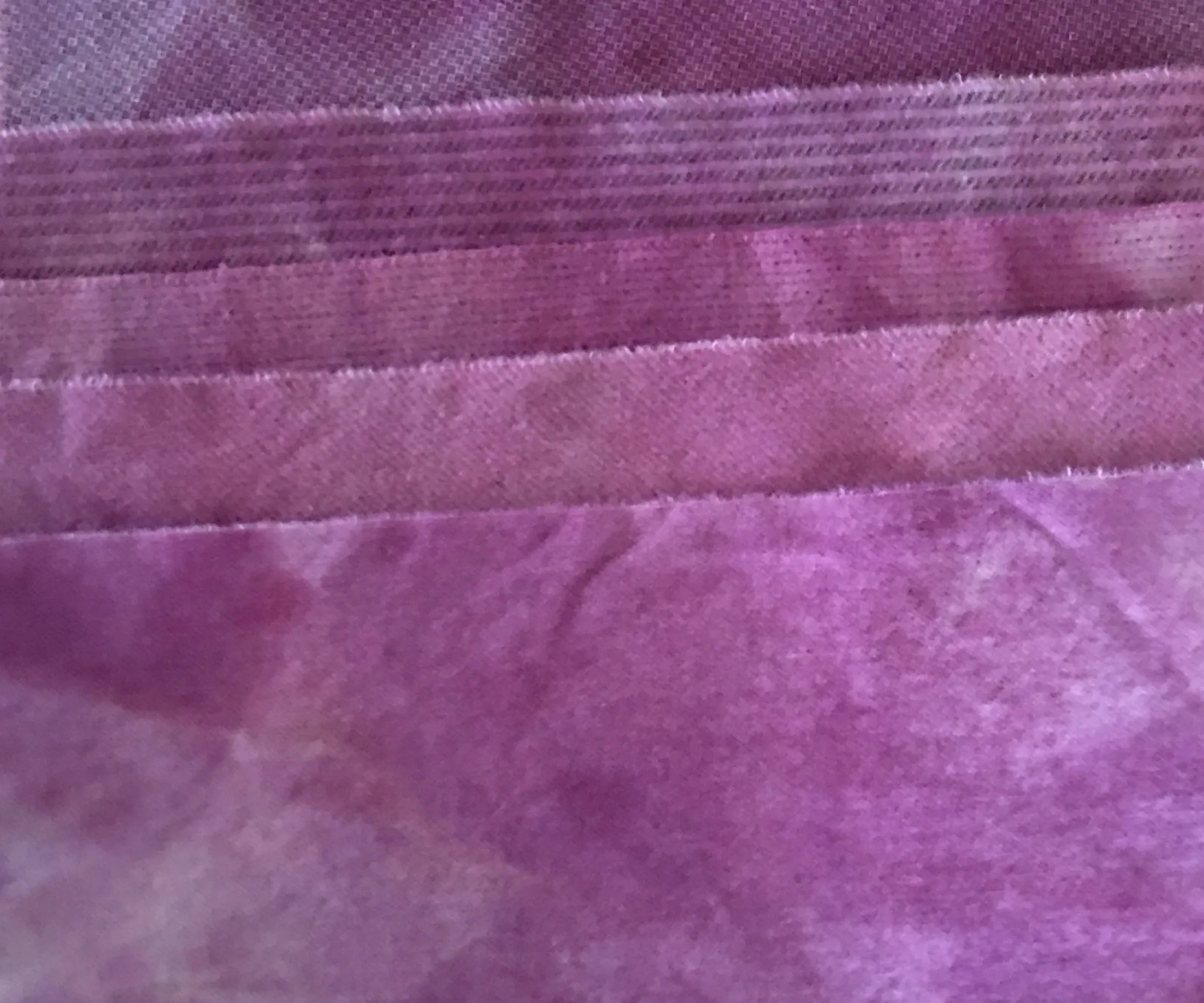 BOYSENBERRY Hand Dyed Wool Bundle for Primitive Wool Applique and Rug Hooking