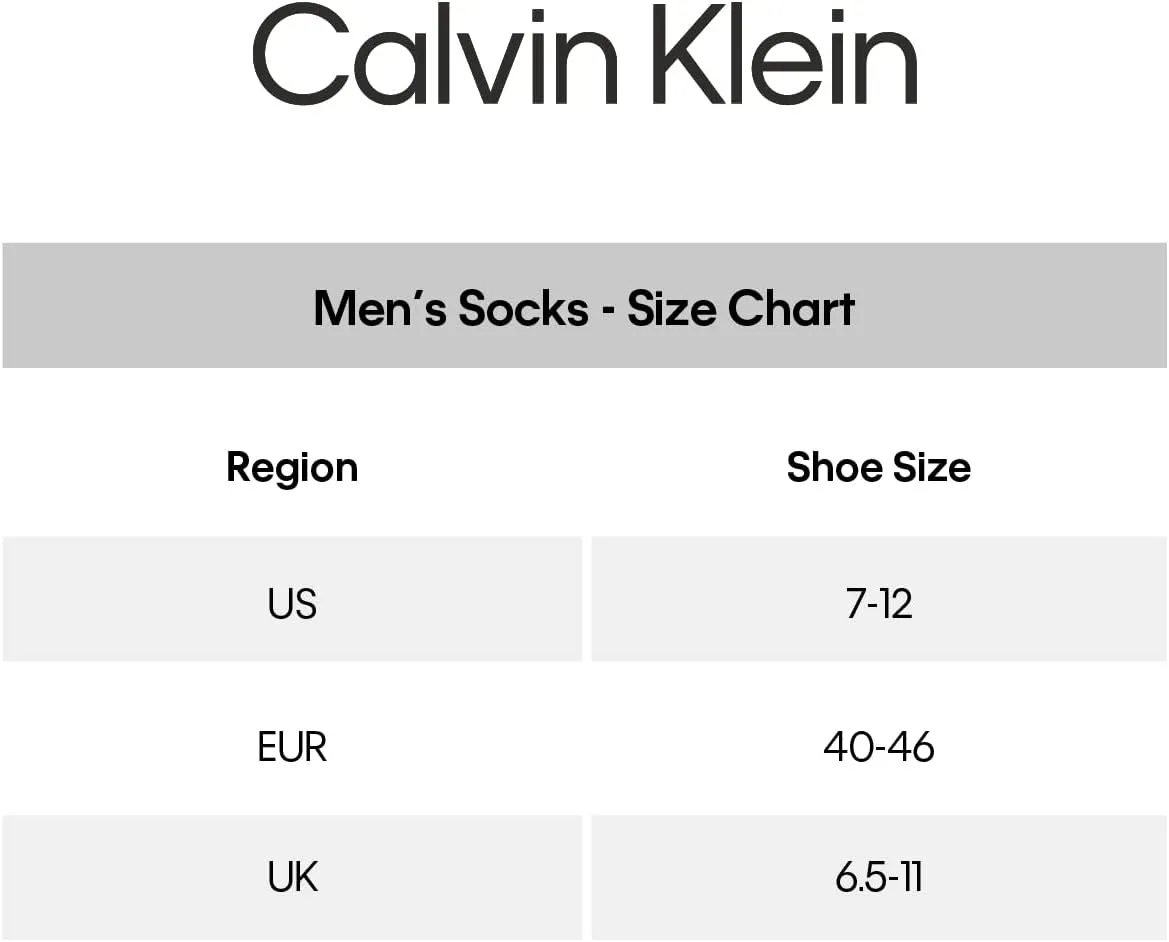 Calvin Klein Men's Dress Socks - 10 Pack Plain and Printed Crew Calf Compression Socks, 7-12