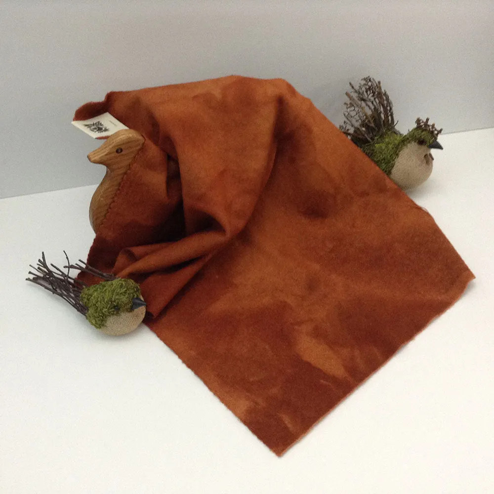 CARAMEL Hand Dyed Fat QUARTER Wool Fabric for Wool Applique and Rug Hooking