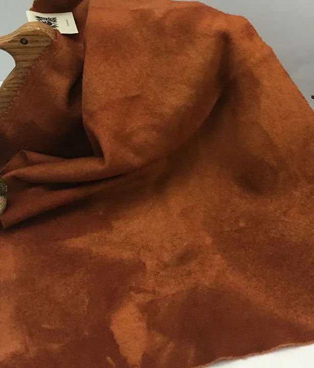CARAMEL Hand Dyed Fat QUARTER Wool Fabric for Wool Applique and Rug Hooking