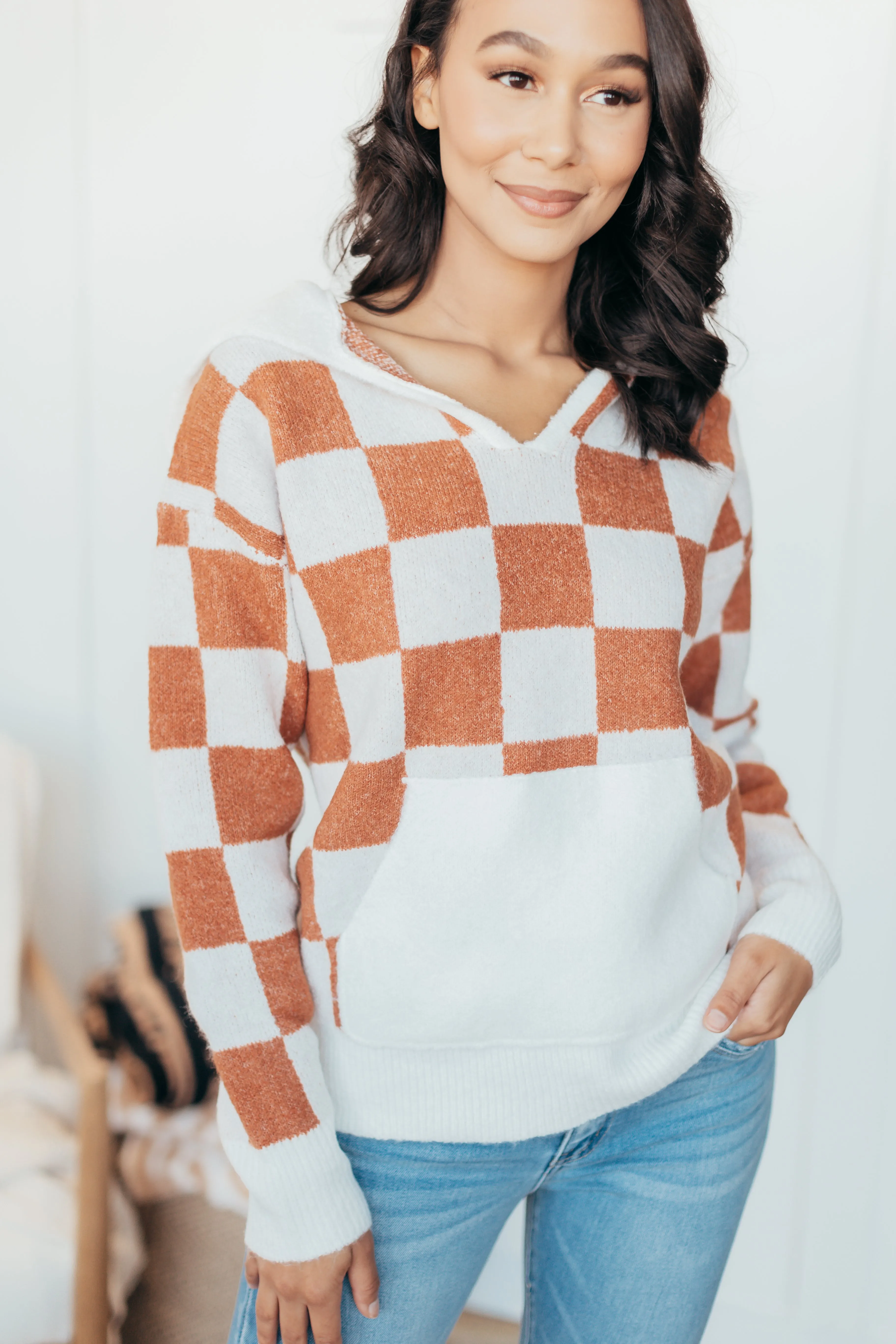 Charli Checkered Hoodie