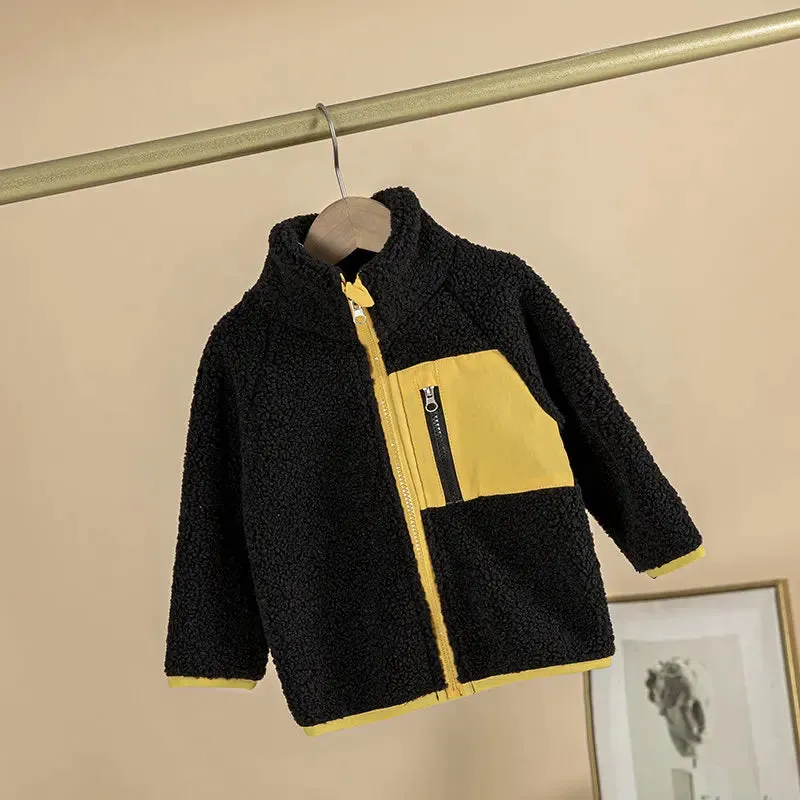 Children Winter Warm Outwear Kids Cartoon Thicken Fleece Thicken Jackets Baby Boys Cotton Clothing Toddler Infant Hoodies Coats