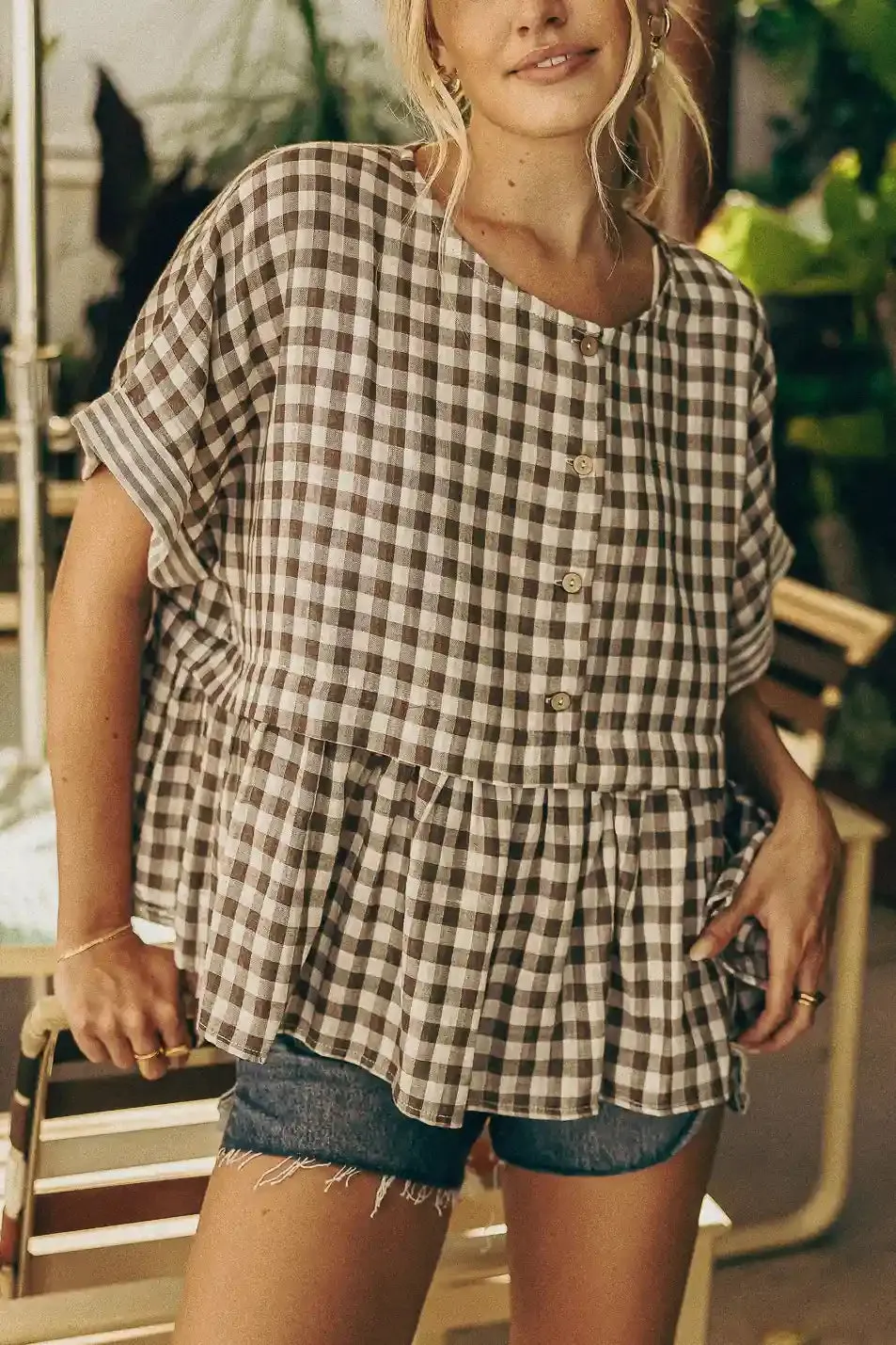 Cindy Checkered Top - FINAL SALE