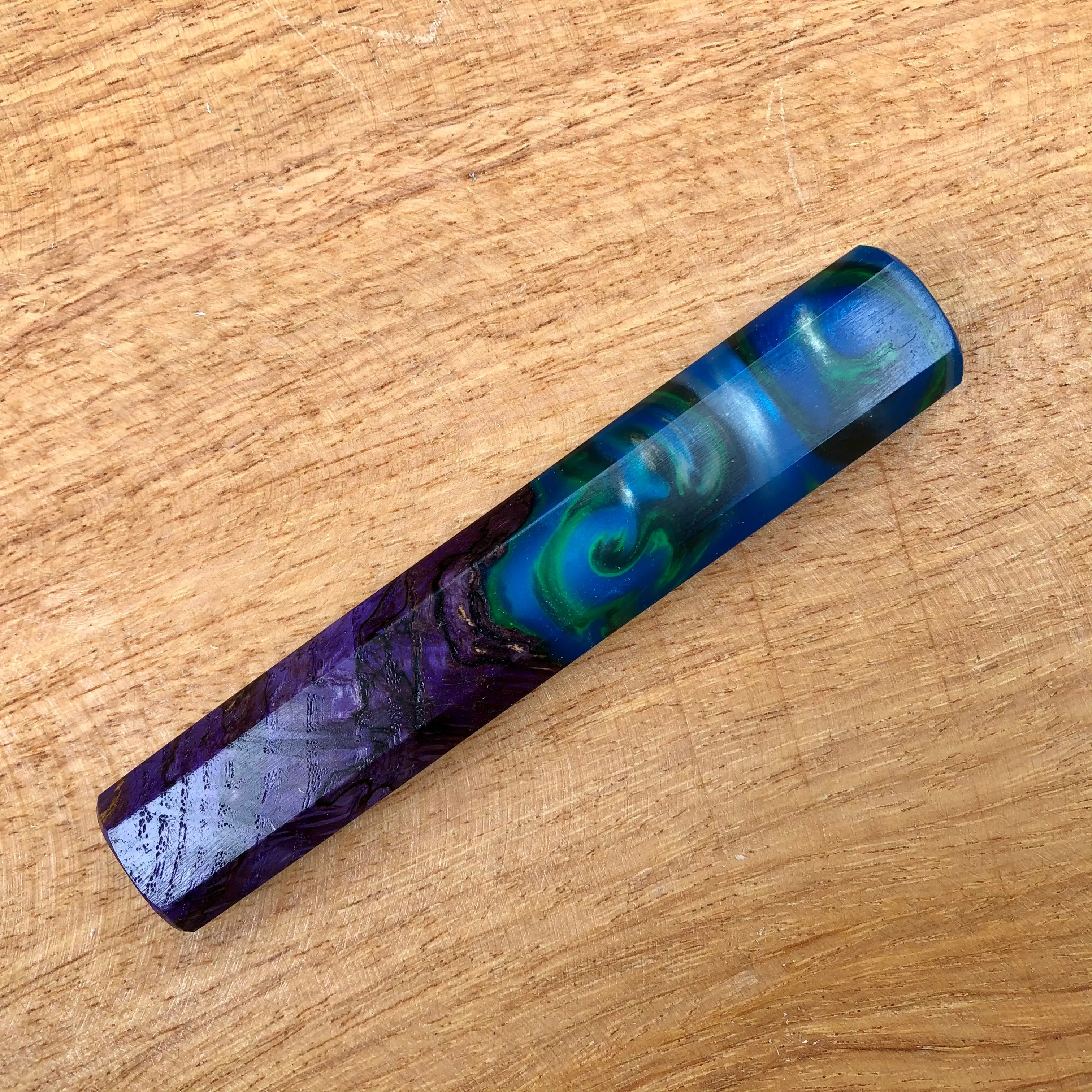 Custom Japanese Knife Handle - Petty handle : hybrid purple