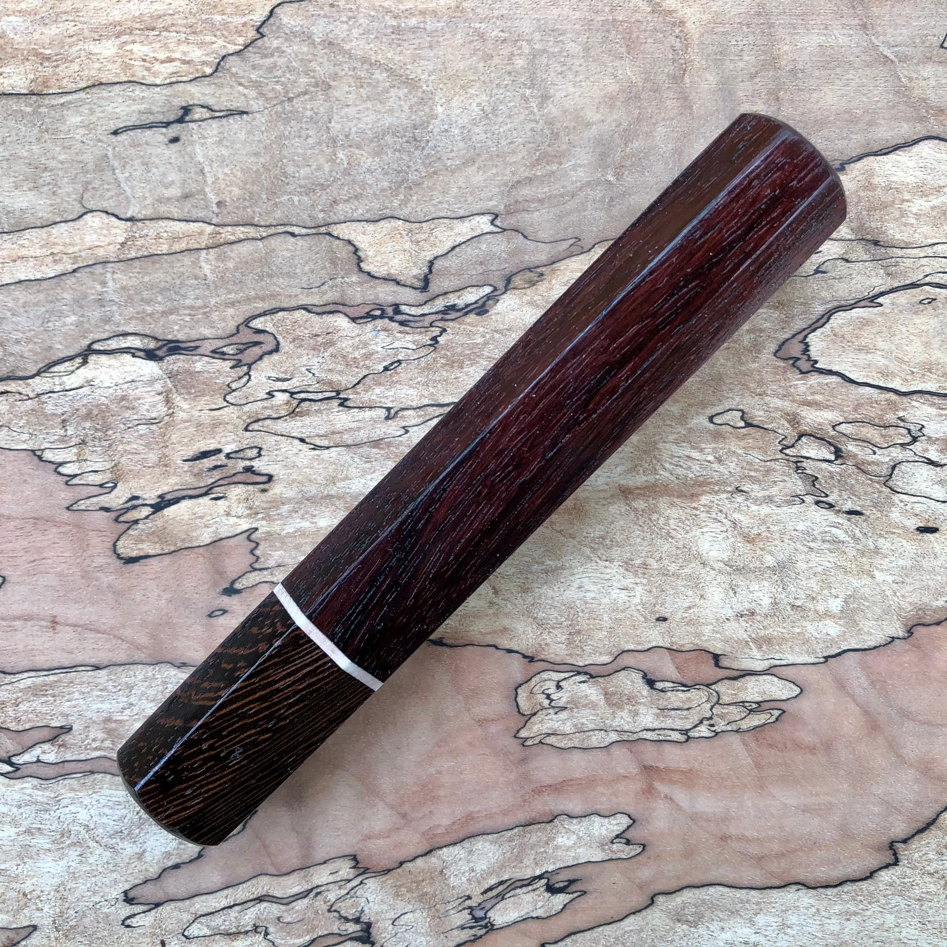 Custom Japanese Knife Handle - Rosewood and Wenge