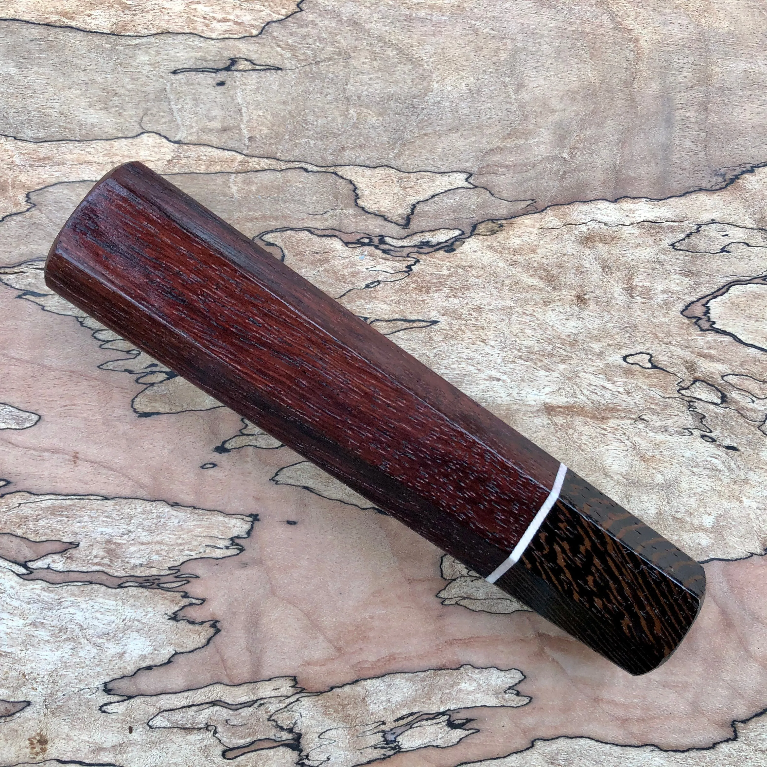 Custom Japanese Knife Handle - Rosewood and Wenge