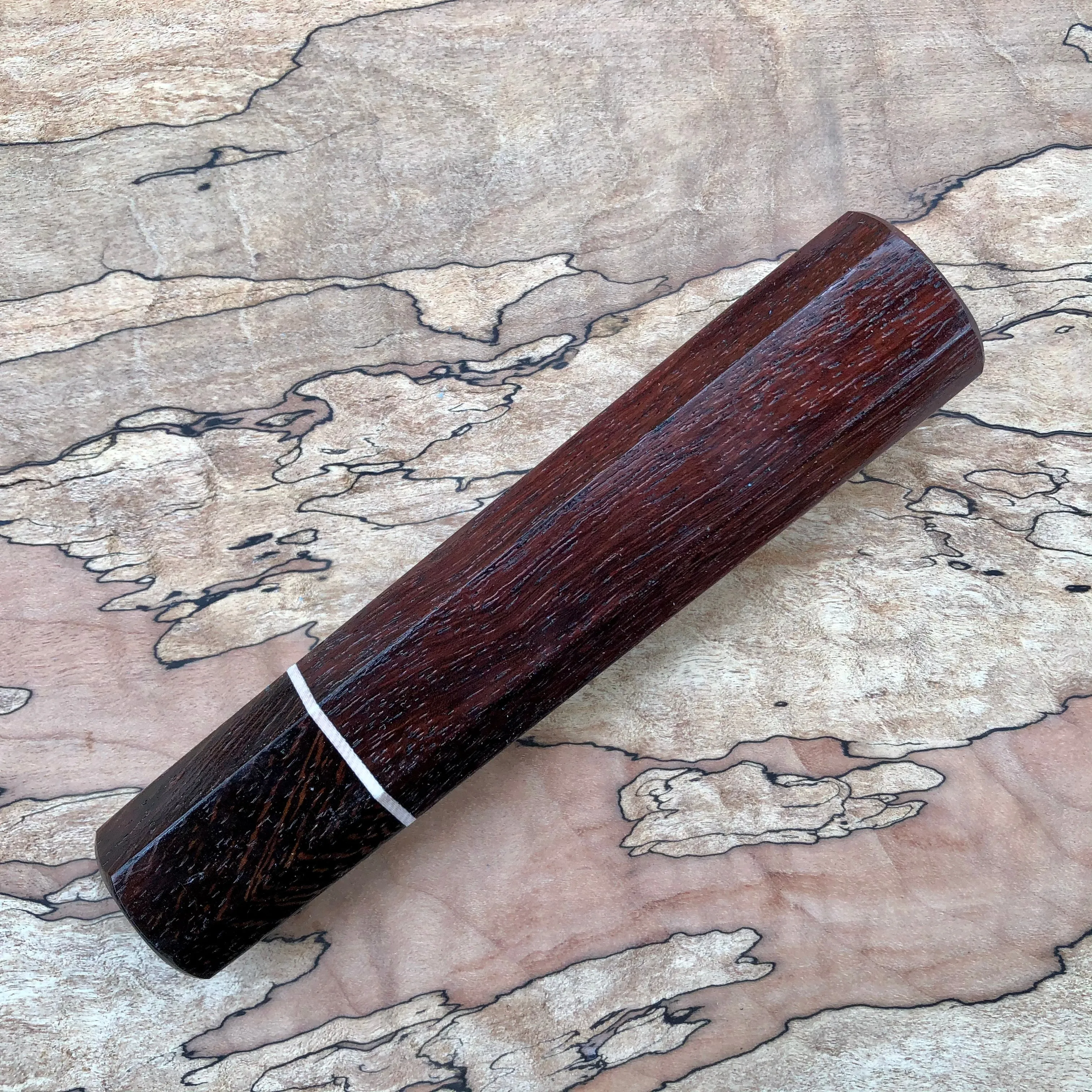 Custom Japanese Knife Handle - Rosewood and Wenge
