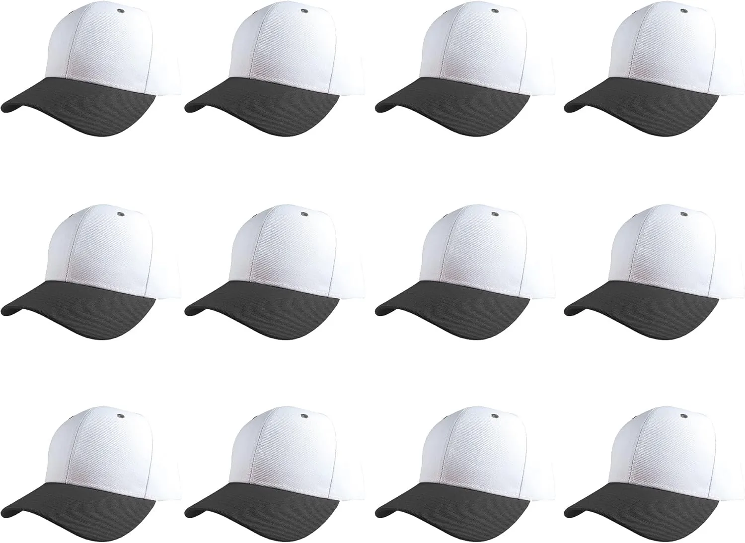 Gelante Plain Blank Baseball Caps Adjustable Back Strap Wholesale LOT 12 PC'S