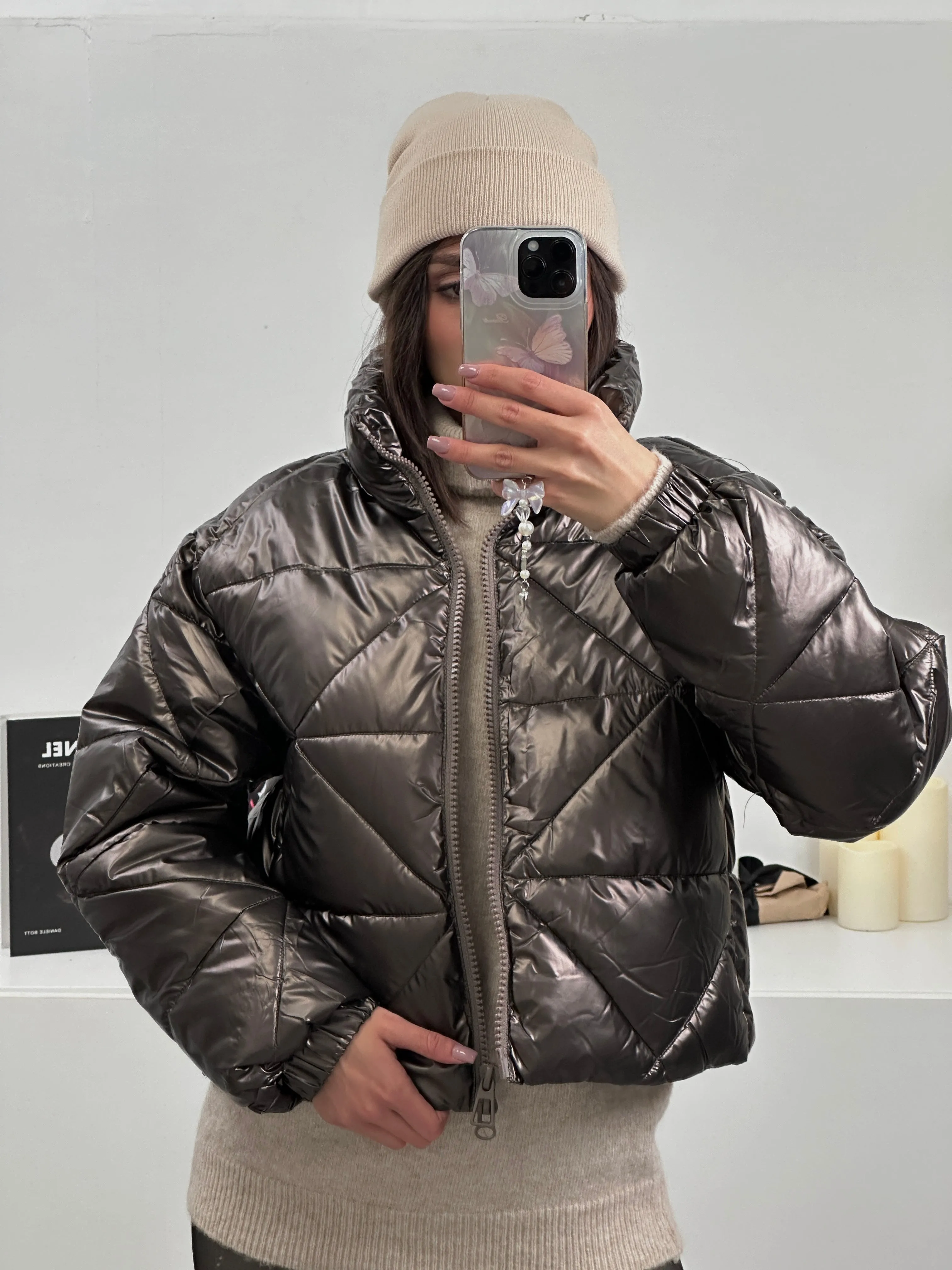 Giubbino bomber bronzo
