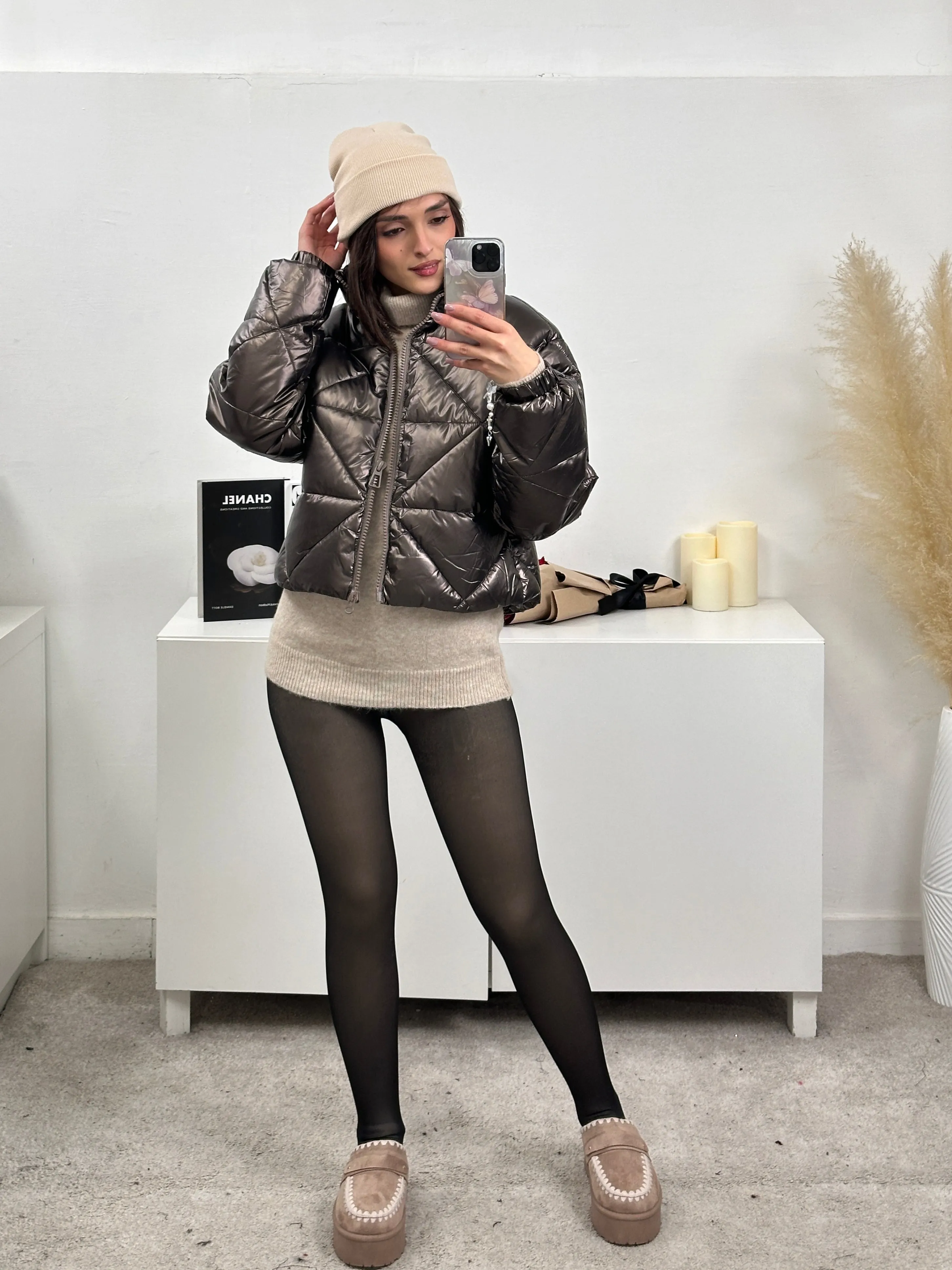 Giubbino bomber bronzo
