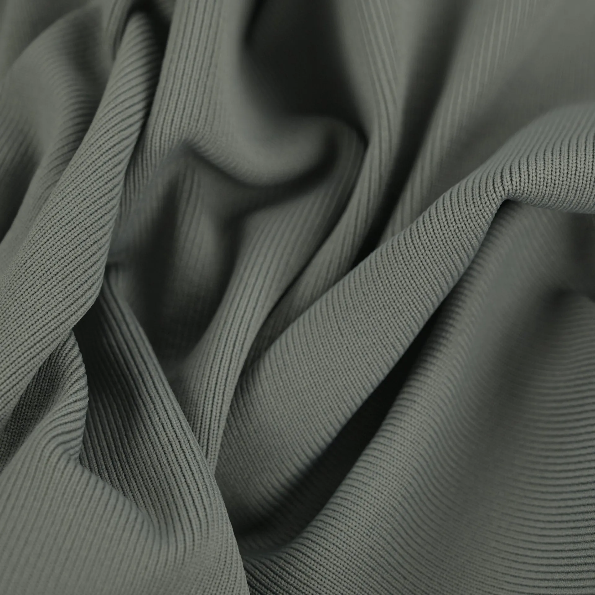 Grey Poly Rib 96357