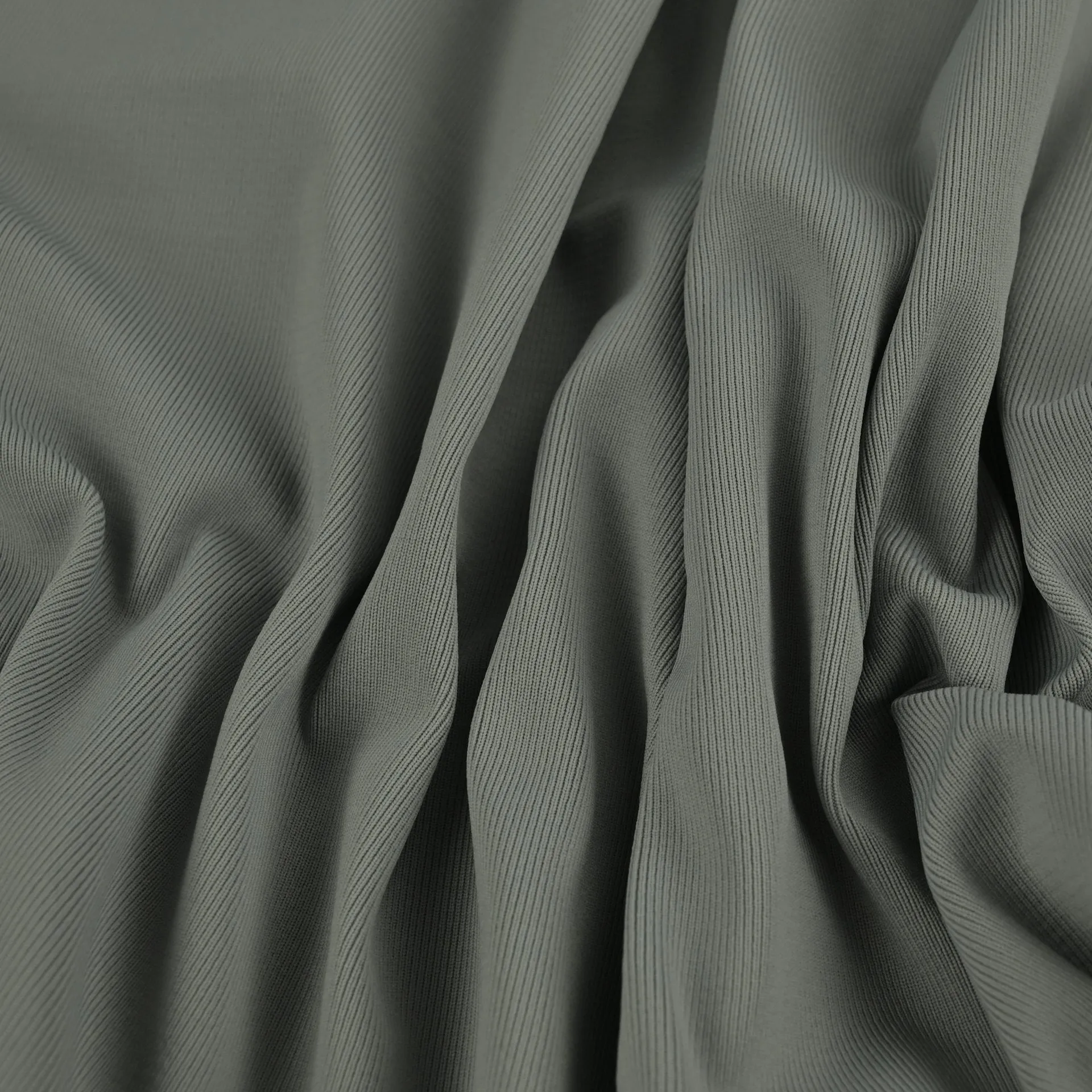 Grey Poly Rib 96357