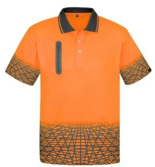 Hi Vis Mens Tracks Polo