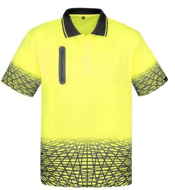 Hi Vis Mens Tracks Polo