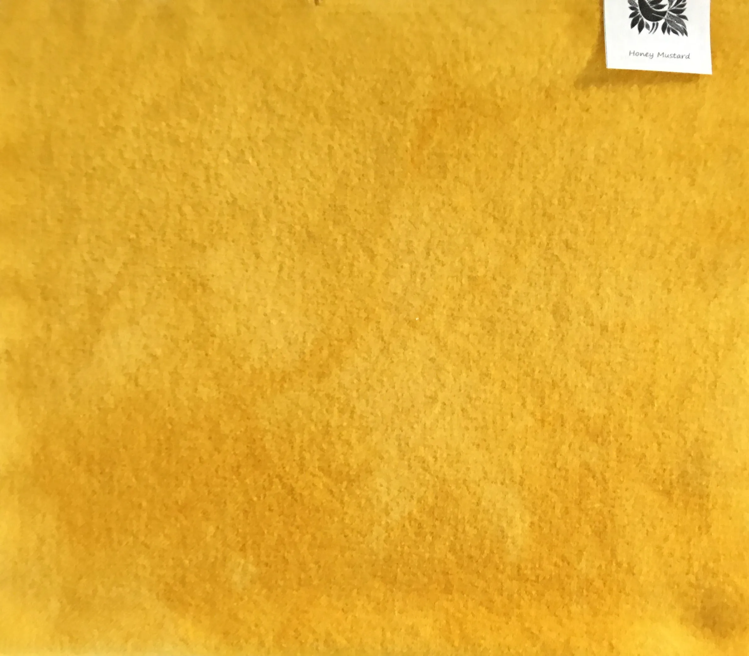 HONEY MUSTARD Hand Dyed HALF YARD Wool Fabric for Wool Applique and Rug Hooking