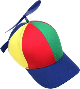 Kids Cute Propeller Hat Toddlers Adjustable UV Protection Tennis Baseball Cap Sun Visor Funny Clown Cap Helicopter Top Hat