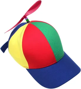 Kids Cute Propeller Hat Toddlers Adjustable UV Protection Tennis Baseball Cap Sun Visor Funny Clown Cap Helicopter Top Hat