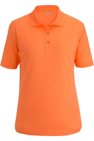 Ladies' High Visibility Orange Snag-Proof Polo