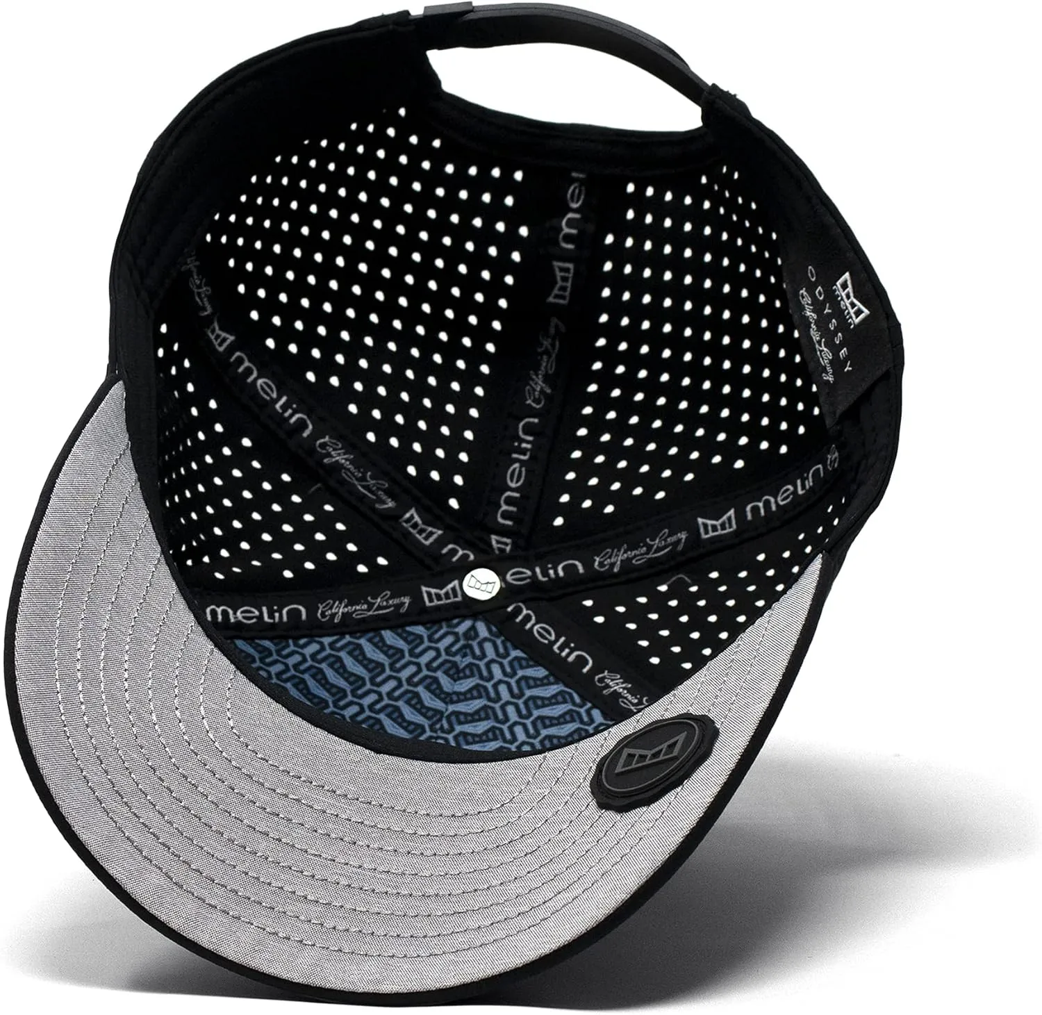 melin Odysea Stacked Hydro, Snapback Hats, Water-Resistant Baseball Caps for Men & Women, Golf, Running, or Workout Hat