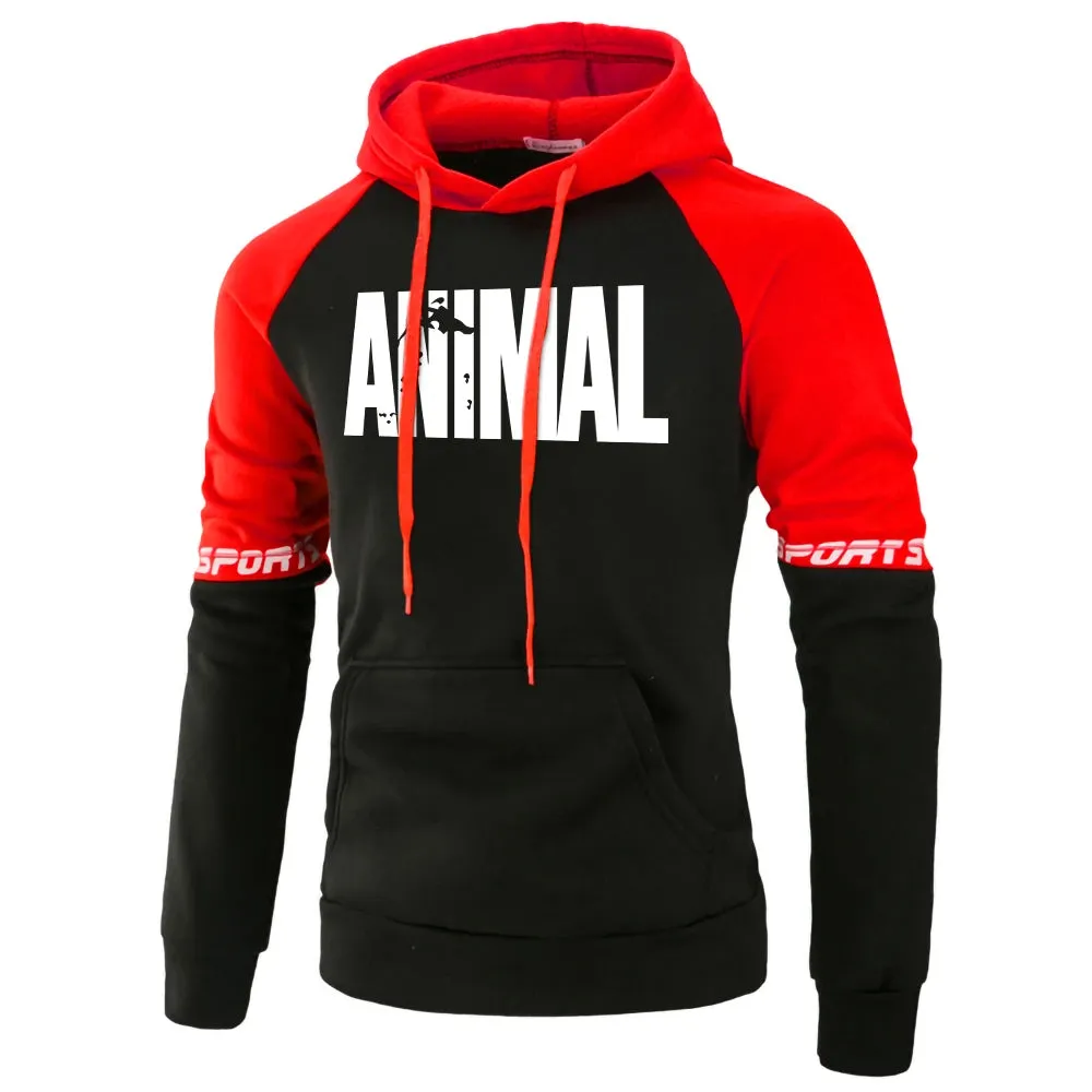 Men's Hoodies ANIMAL Print Sportswear Sweatshirts 2023 Autumn Winter Cotton Top Fashion Quality Male Clothing Casual Pullover