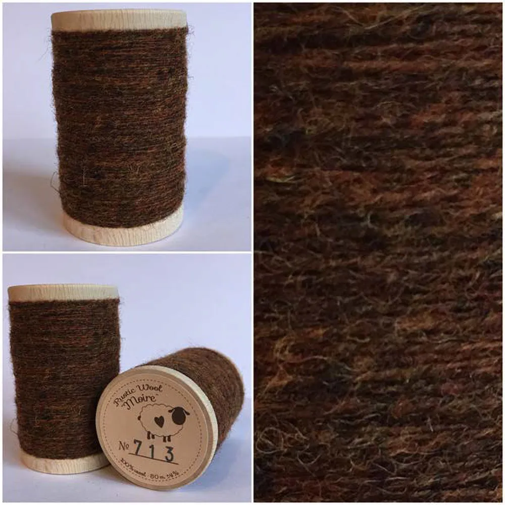 NUTMEG Hand Dyed Fat QUARTER Wool Fabric for Wool Applique and Rug Hooking
