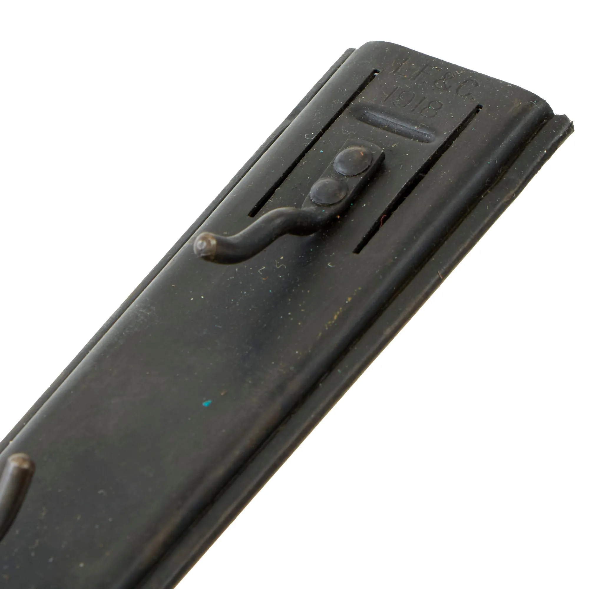 Original Excellent U.S. WWI Model 1918 Mark I Trench Knife by L. F. & C. with 1918 dated Steel Scabbard