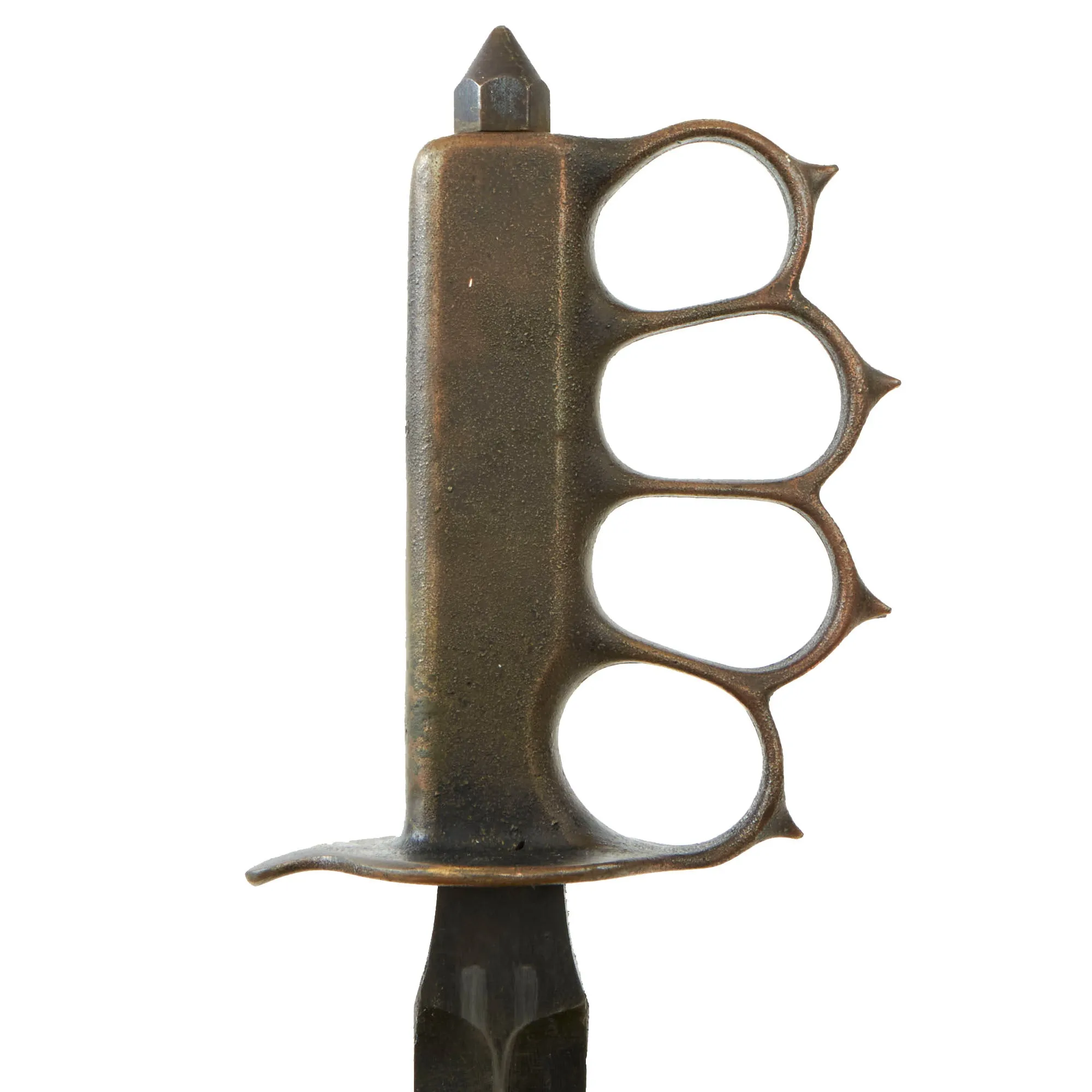 Original Excellent U.S. WWI Model 1918 Mark I Trench Knife by L. F. & C. with 1918 dated Steel Scabbard