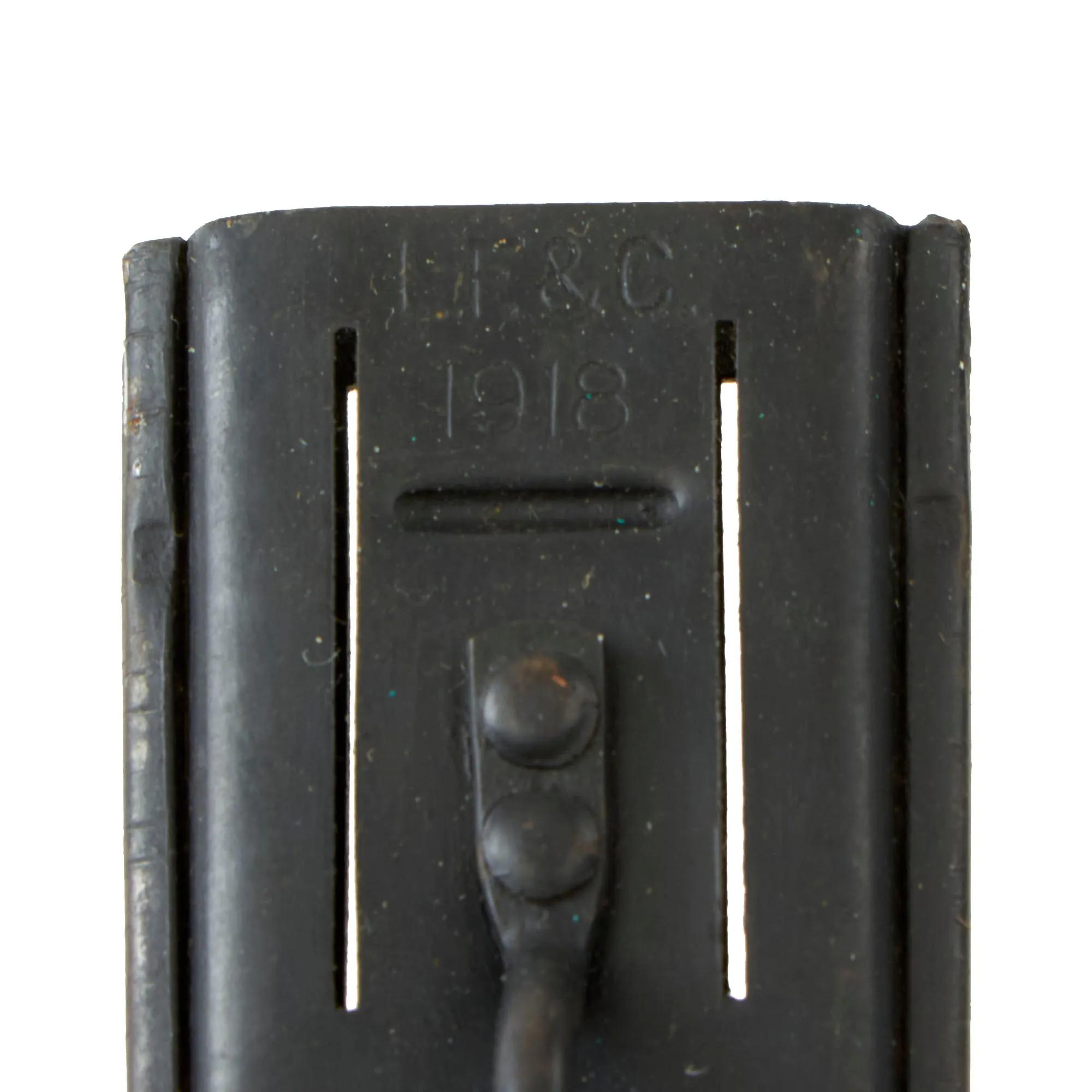 Original Excellent U.S. WWI Model 1918 Mark I Trench Knife by L. F. & C. with 1918 dated Steel Scabbard