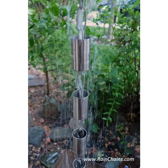 Rain Chain Kenchiku Stainless Steel Cups