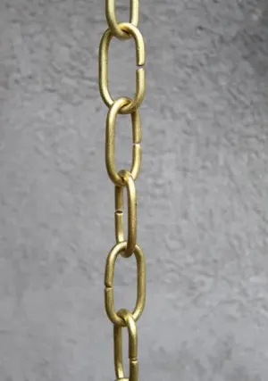 Rain Chain Large Traditional Links- Brass