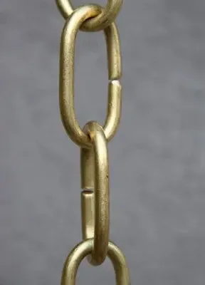 Rain Chain Large Traditional Links- Brass