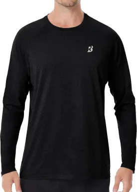 Roadbox UPF 50  Sun Shirts for Men, UV Protection Long Sleeve Swim Shirt, Lightweight Rash Guard for Fishing Hiking Running