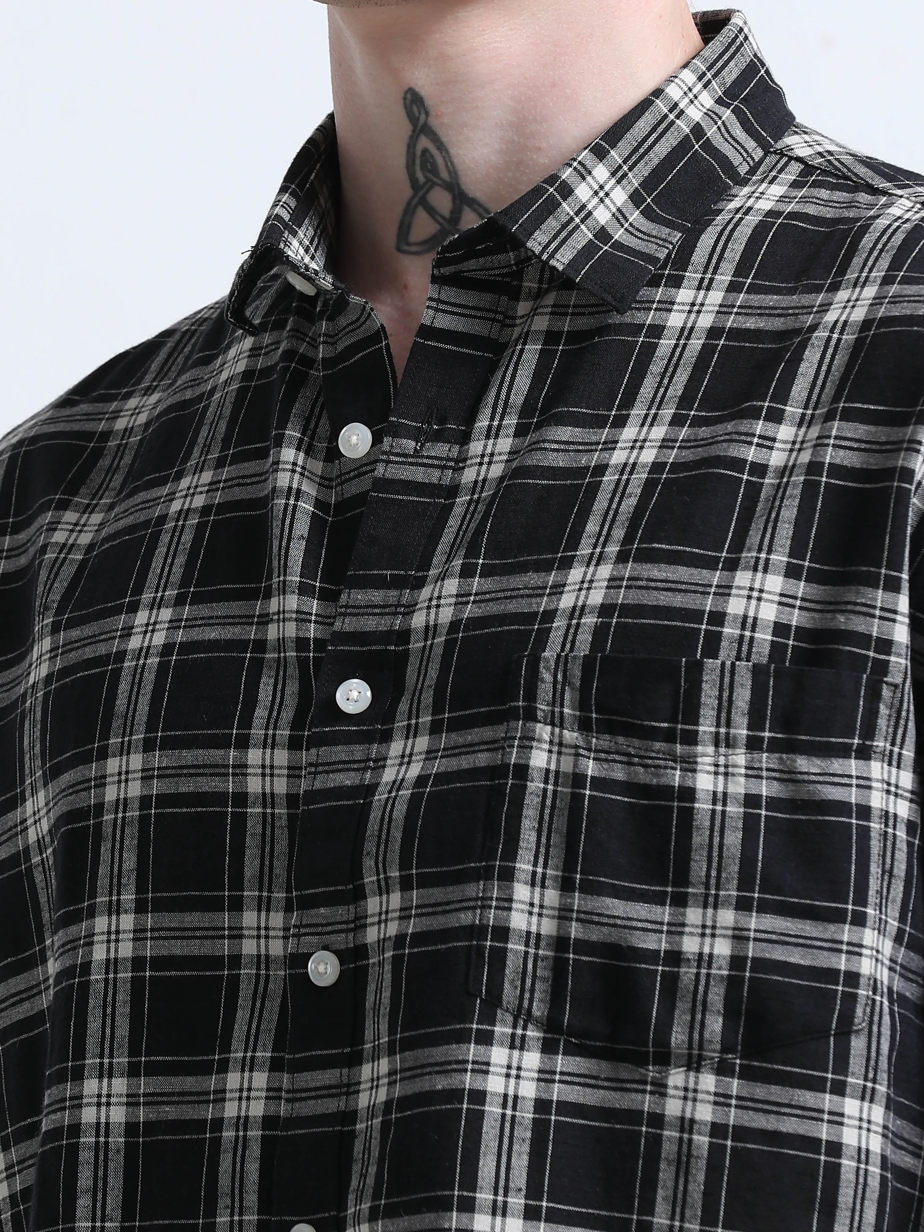 Rune - Relaxed Checks Shirt - Novara
