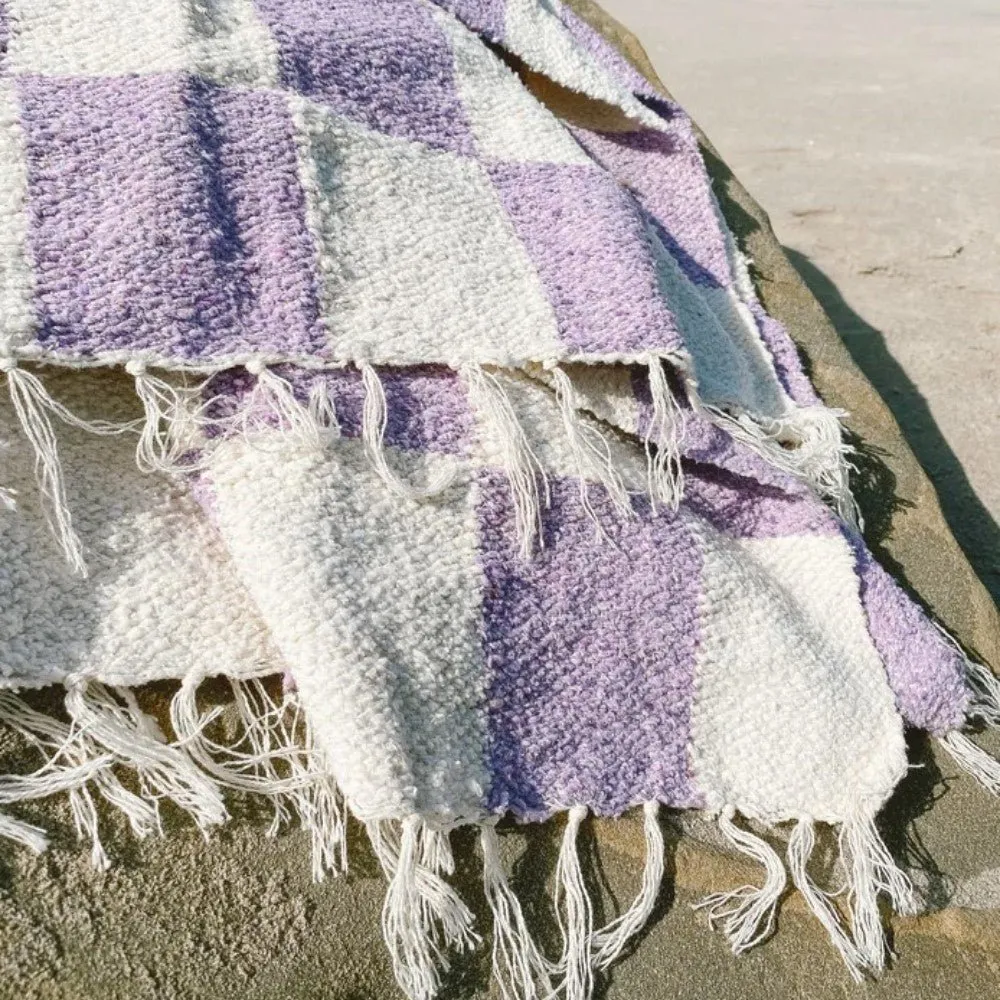 Sundream | Woven Throw Blanket | Checkered Throw