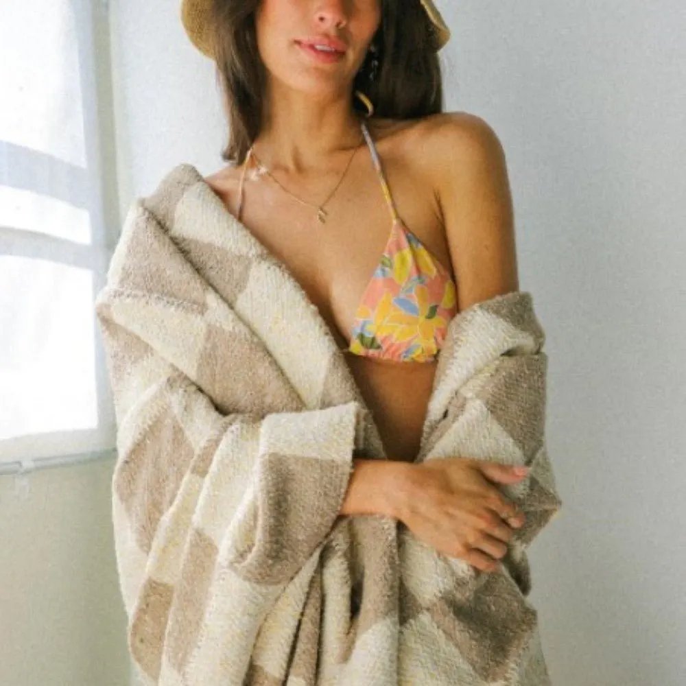 Sundream | Woven Throw Blanket | Checkered Throw