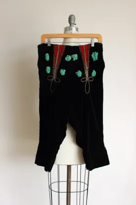 Vintage 1940s Toreador Pants / Hollywood Movie Costume