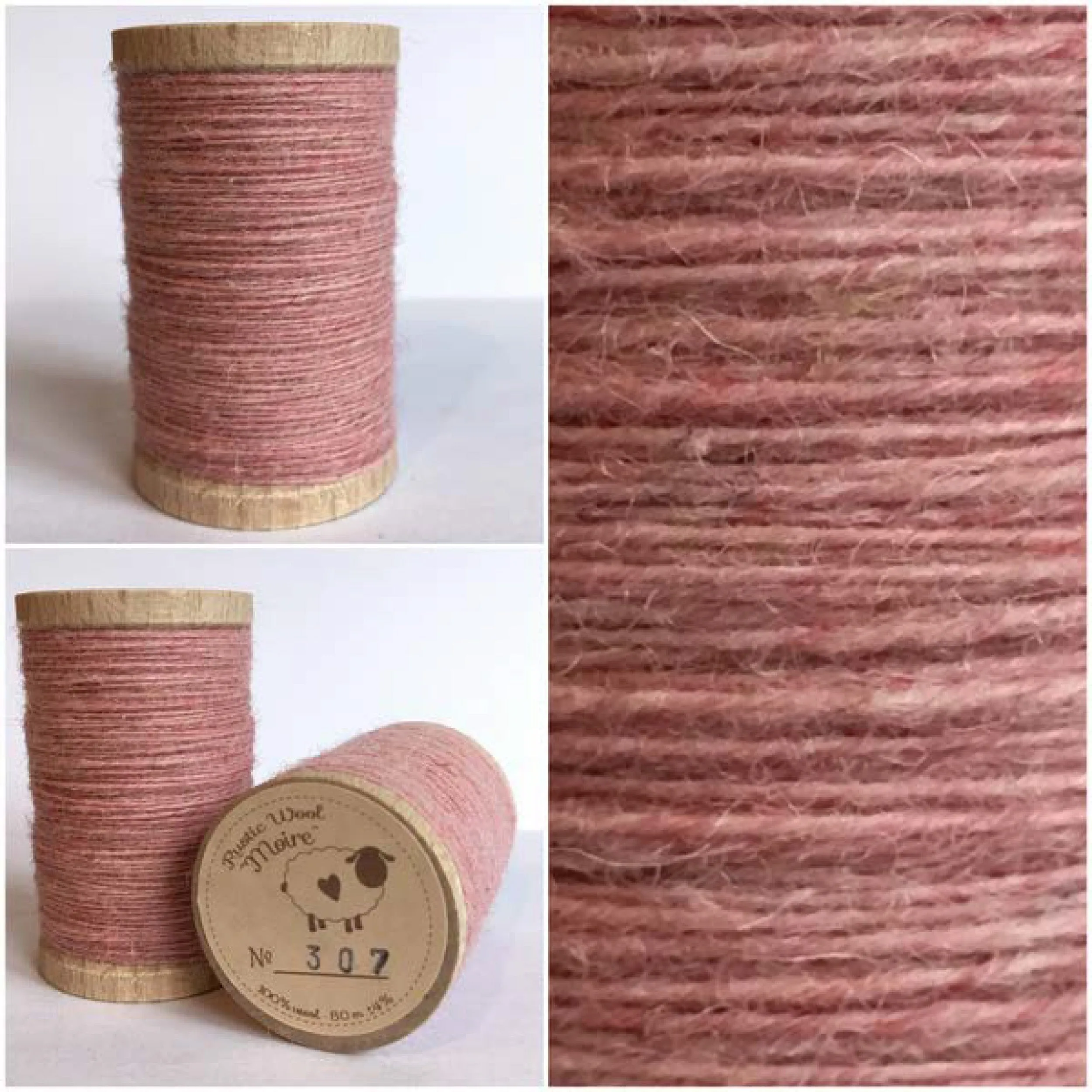 WATERMELON Hand Dyed HALF YARD Wool Fabric for Wool Applique and Rug Hooking