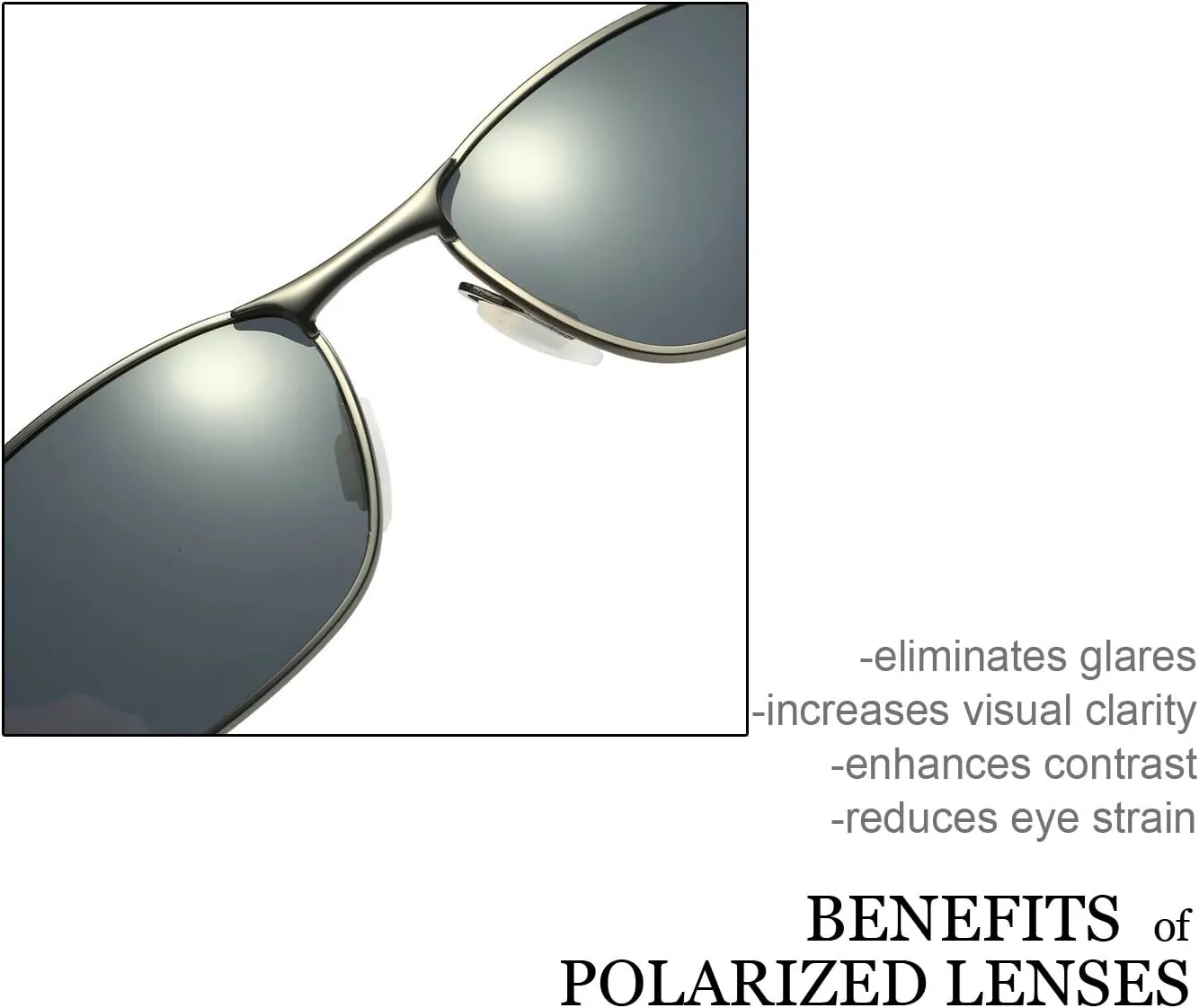 ZHILE Polarized Sunglasses for Men, 8-base Curve Wrap Metal Frame for Fishing Sporting Driving with Sunglasses Case