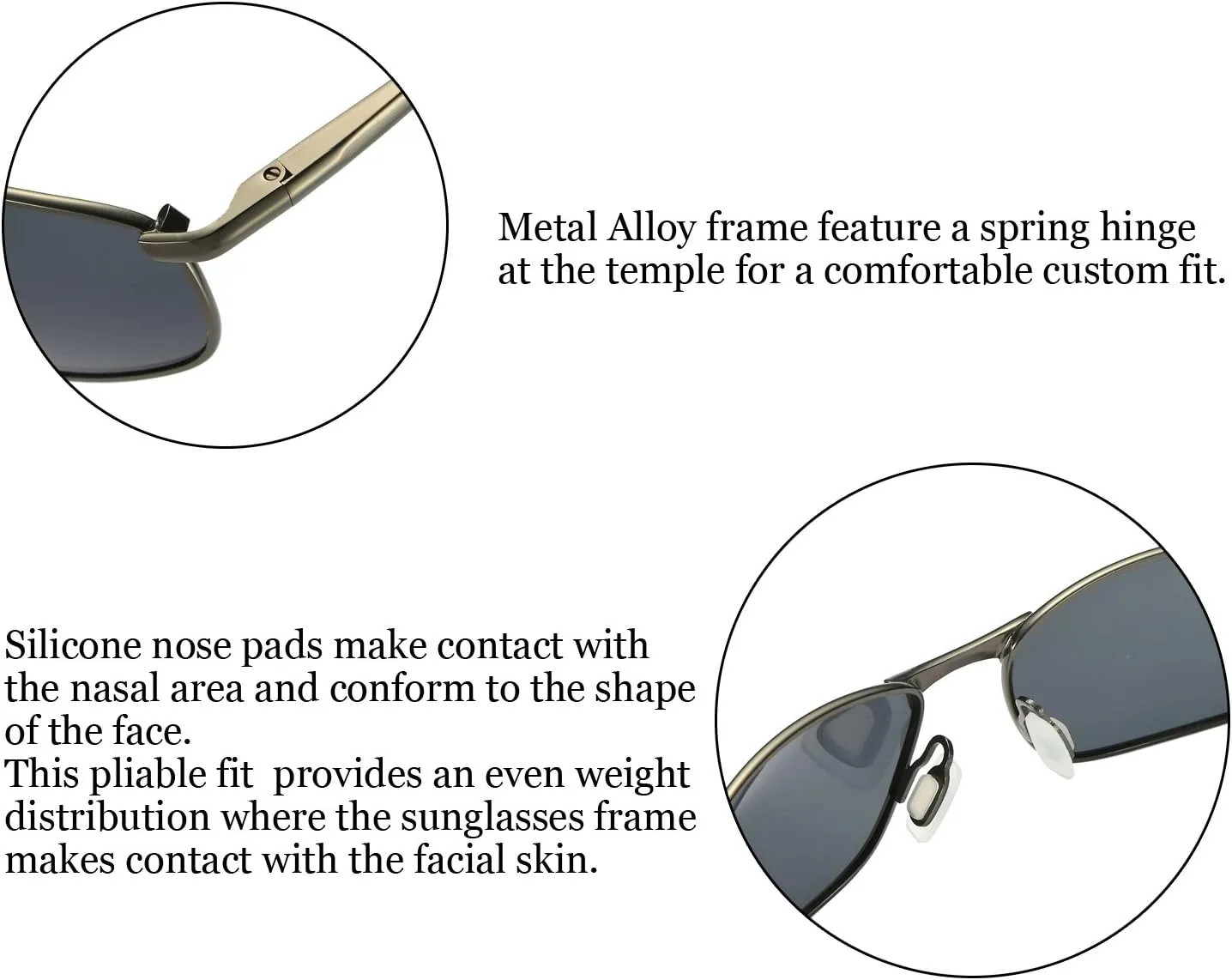 ZHILE Polarized Sunglasses for Men, 8-base Curve Wrap Metal Frame for Fishing Sporting Driving with Sunglasses Case